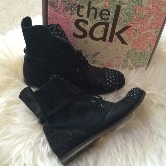 The Sak Anthropologie Leather Studded Boots - Picture 3 of 8